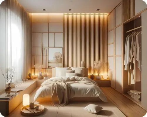 Untitled design (11) Sylvia Single-Door Wardrobe – Modern Design with Natural Materials and Practical Storage Drawer