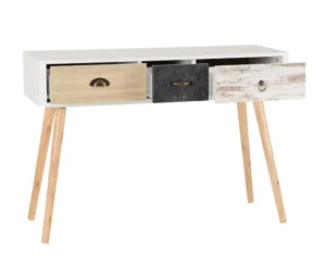 Bloom Luxury Console – White Design with 3 Drawers