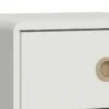 256-Softline Off-White 2-Drawer Low Hall Table - Elegant Beech Wood Design
