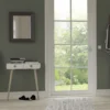 256-Softline Off-White 2-Drawer Low Hall Table - Elegant Beech Wood Design