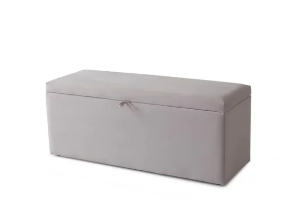 252-Lily Champagne Storage Bench - Luxurious Design with Modern Finish