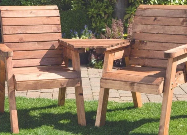 141-Twins Joy Garden Set – With Angled Side Table