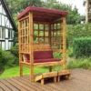 136-Bramham Garden Arbour Seat – Luxurious Wooden Two-Seater Design