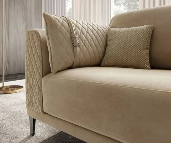 Luigi Fabric 3 Seater Sofa - Luxurious Italian Design-165
