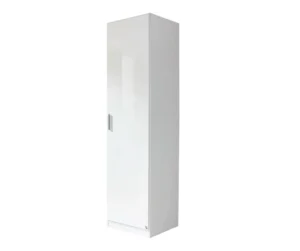 204-Haiti Storage Wardrobe with 1 Door – Sleek Design in High Gloss White