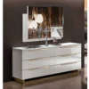 Lucia White Storage Unit - Italian Design with 6 Drawers