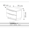 201-Lucia Commode - Elegant White Gloss Italian Design