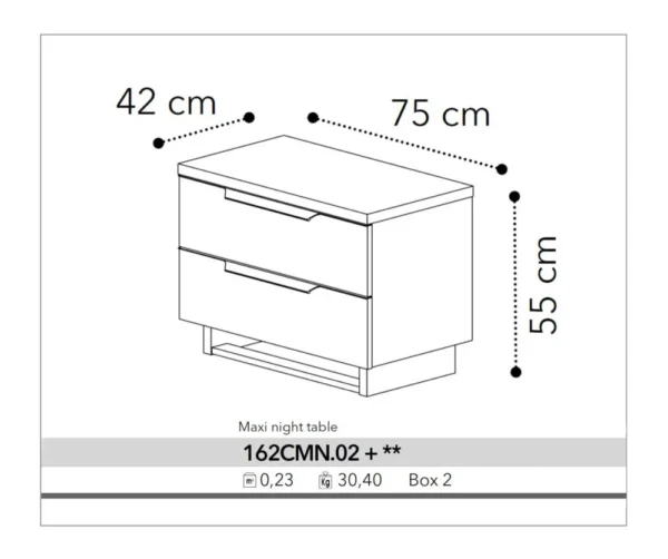 201-Lucia Commode - Elegant White Gloss Italian Design