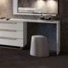 198-Lucia White Storage and Dresser Unit - Italian Design with 3 Drawers