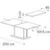 167-Conquita Family Dining Table - Luxurious Walnut Design