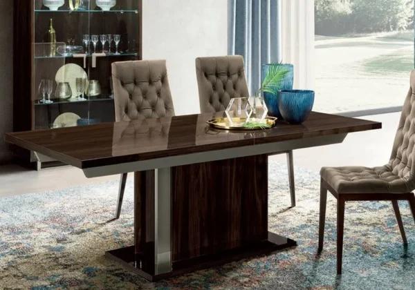167-Conquita Family Dining Table - Luxurious Walnut Design
