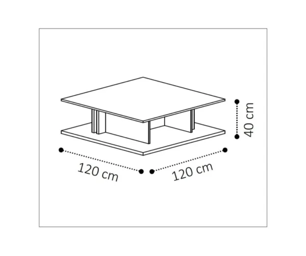 Living Conquita Coffee Table - Luxurious Walnut Design_171