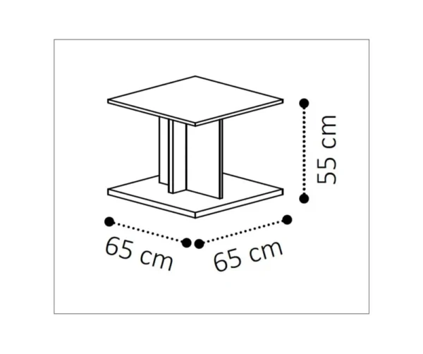 170- Elegant Beech Wood Coffee Table